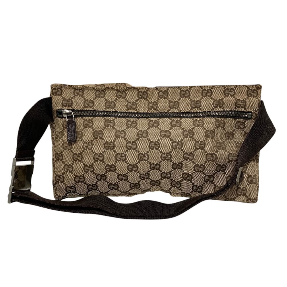 良品 GUCCI グッチ GGキャンバス ウエストバッグ ショルダーバッグ