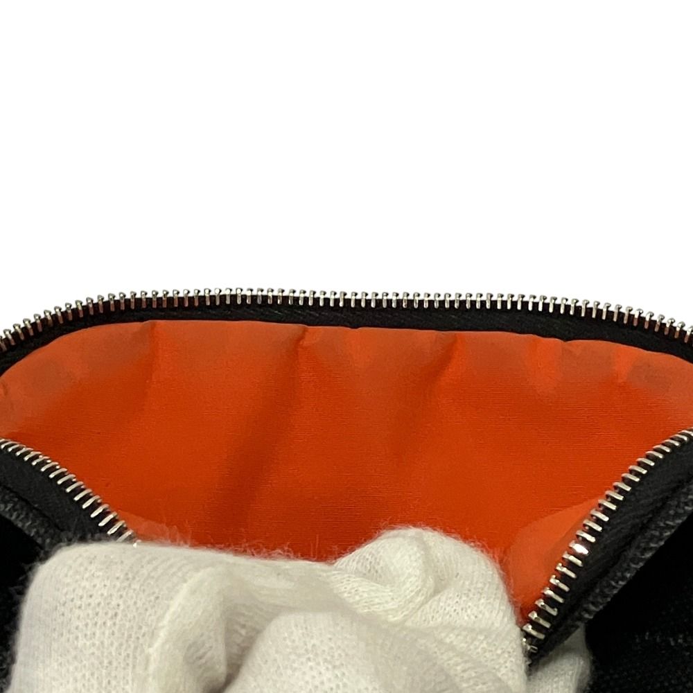 良品 HERMES エルメス キャンバス ボリードポーチ ミニミニ ブラック