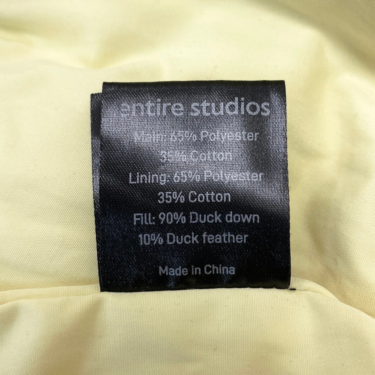 Af26 entire studios エンタイアスタジオ ダウンジャケット ピロー
