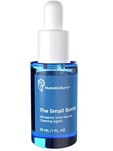HumminGuru ハミングル The Small Bottle アナログレコードクリーナー, 帯電防止ビニールレコード洗浄剤は、超音波洗浄効果と乾燥時間を大幅に改善し, アルコールフリーのレコードクリーニングソリューション(青:The S 6e64114d