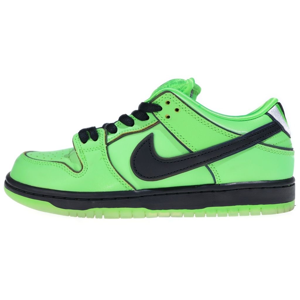 NIKE (ナイキ) ×THE POWERPUFF GIRLS SB DUNK LOW PRO QS BUTTERCUP パワーパフガールズ ダンク ローカットスニーカー グリーン US6/24cm レディース FZ8319-300