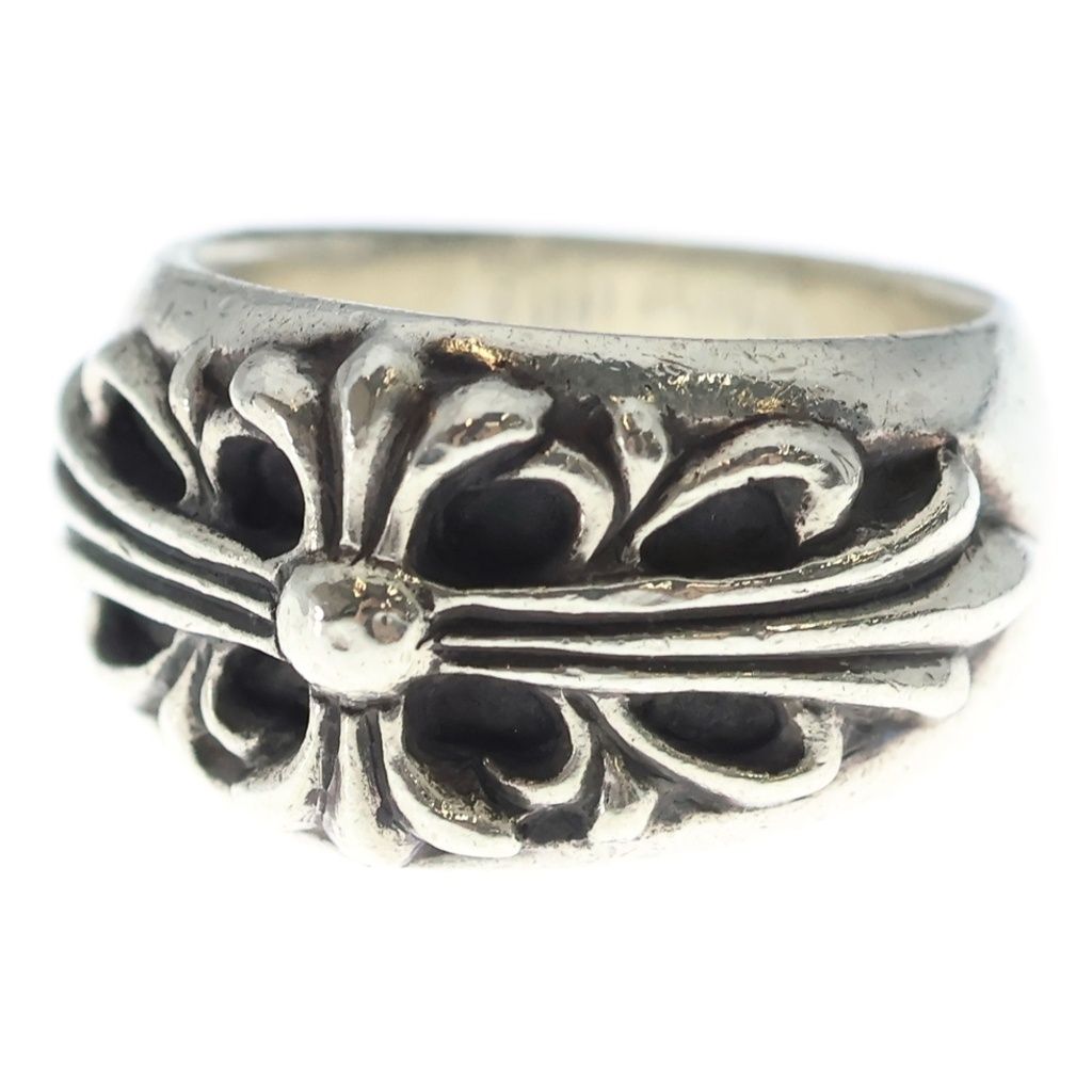 CHROME HEARTS (クロムハーツ) FLRL CRS フローラルクロス リング シルバー BCA346