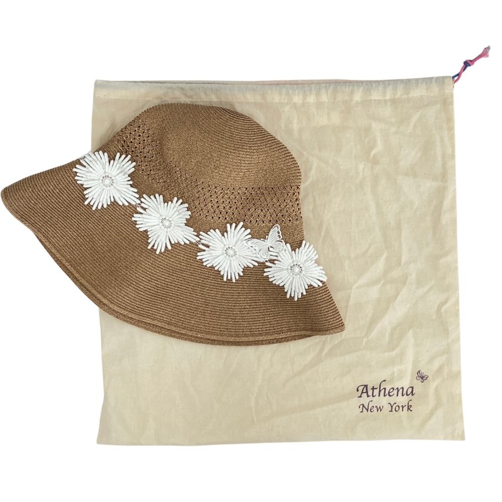 美品 Athena New York アシーナニューヨーク フラワーモチーフ