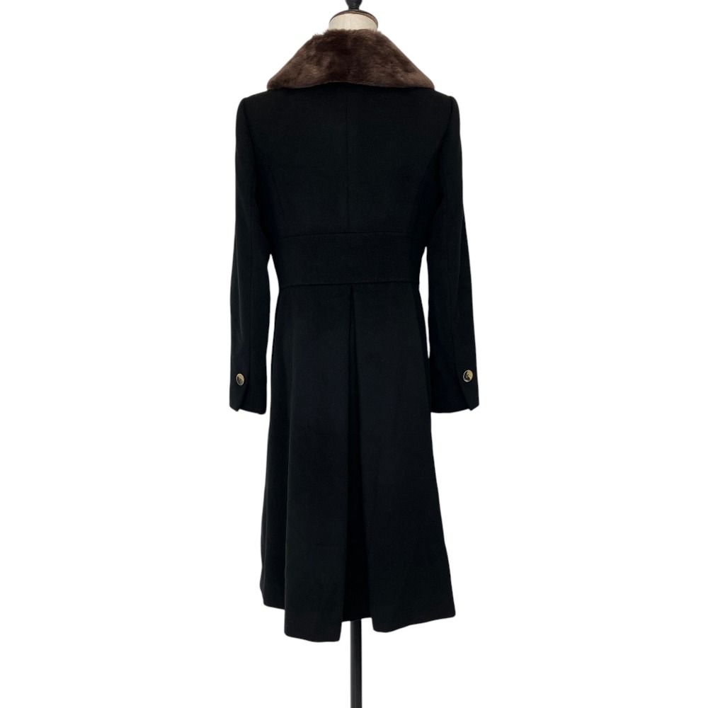 ＊美品【フォクシー】コート　ジャケット　カシミヤ　金ボタン　ブラック　４０ 美品 FOXEY Boutique フォクシーブティック Coat Noisette ヌートリア