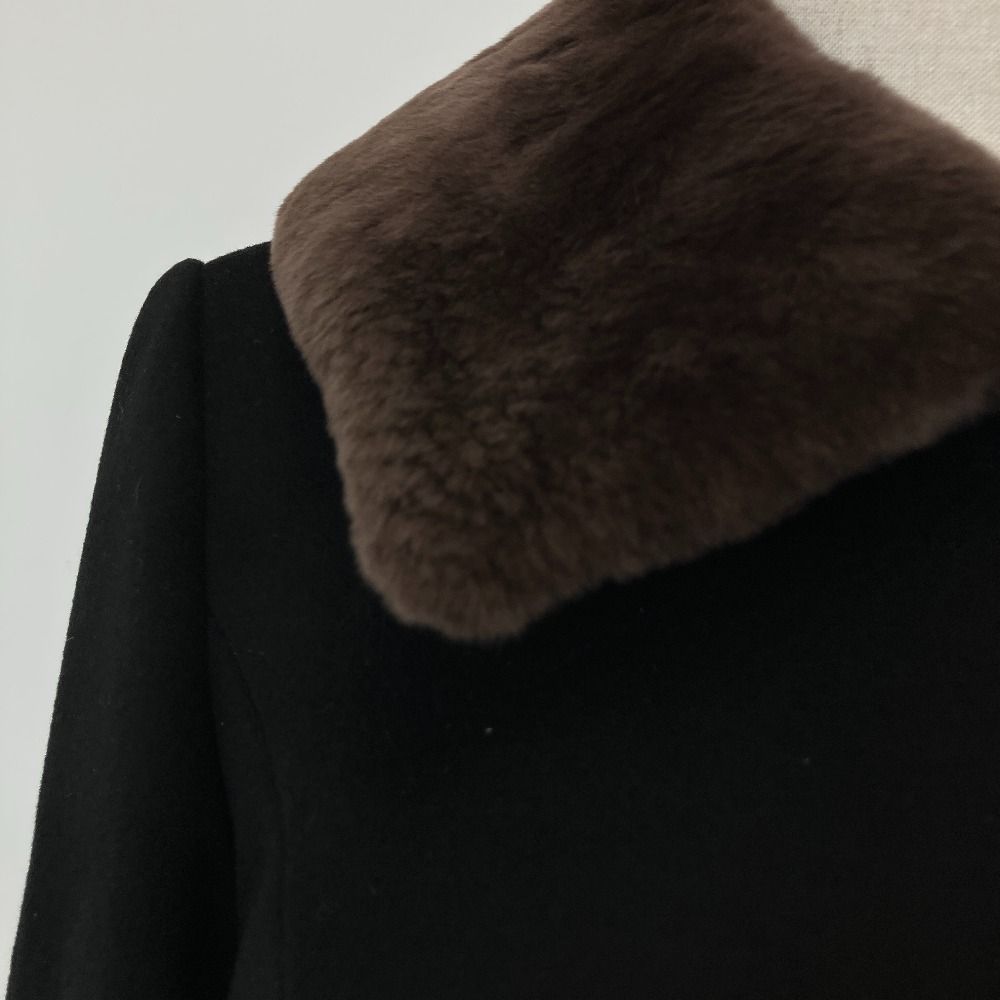 美品 FOXEY Boutique フォクシーブティック Coat Noisette ヌートリア