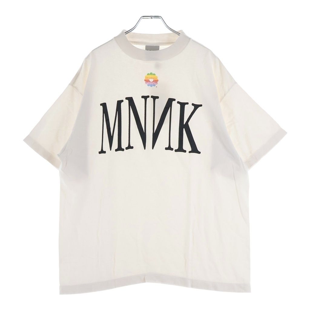 NO BRAND (ノーブランド) mononoke・made【モノノケ・メイド】26SS SS T-SHIRT ロゴ プリント クルーネック半袖Tシャツカットソー ホワイト MT-MK8-0000-001