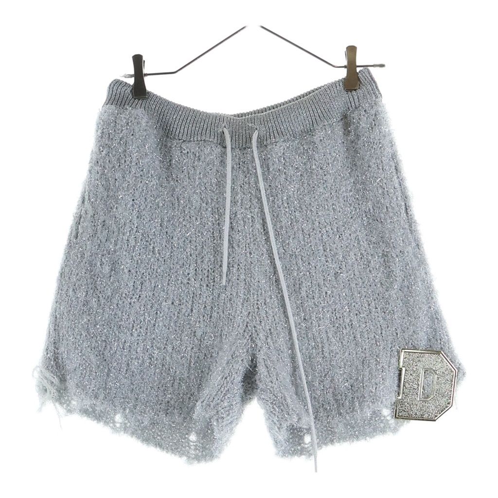 doublet (ダブレット) Metal Letter Shorts 22SS41KN70 メタル レター ショーツ ハーフパンツ シルバー レディース