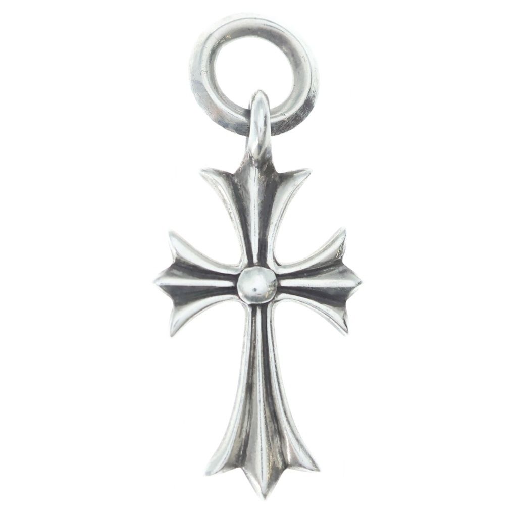 CHROME HEARTS (クロムハーツ) TINY CH CROSS タイニーCHクロス チャーム ネックレストップ シルバー BCA382