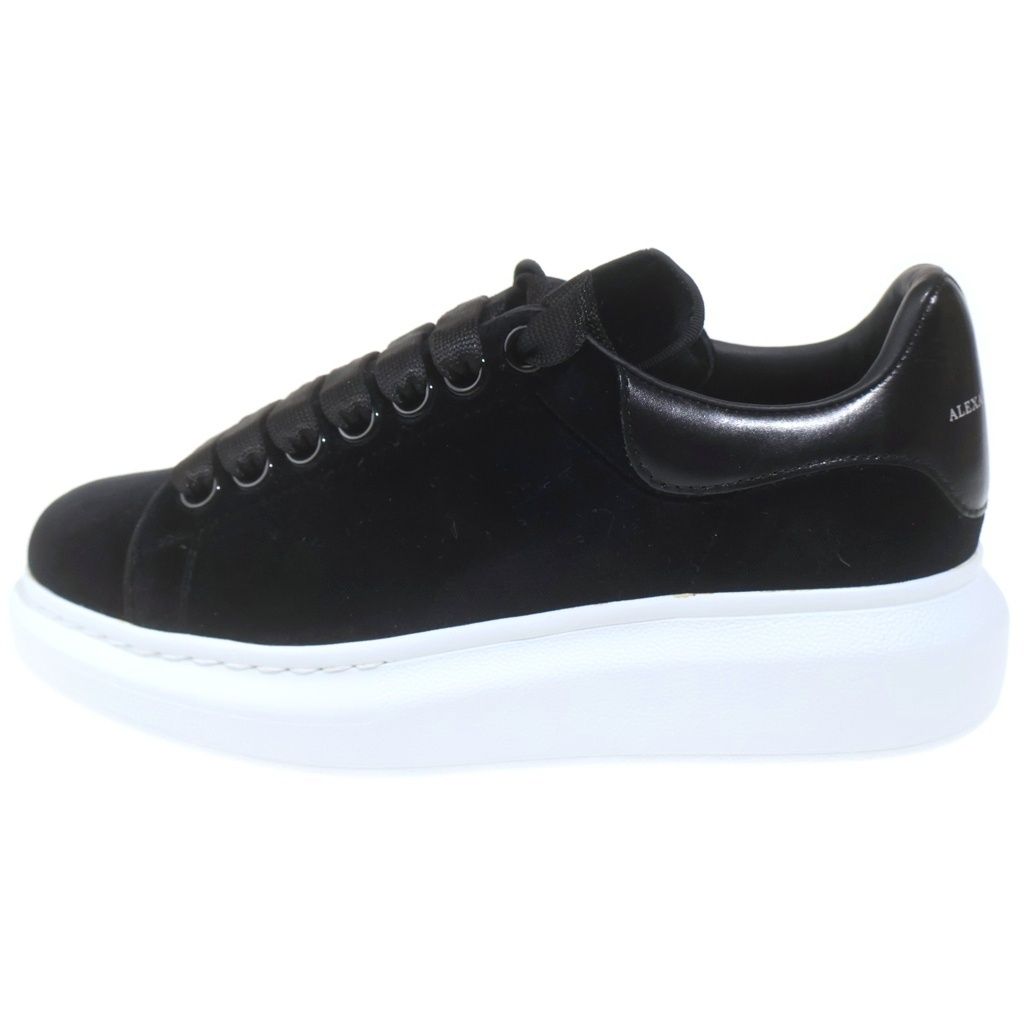 Alexander McQueen (アレキサンダーマックイーン) OVERSIZED SNEAKER ベロア オーバーサイズスニーカー レディース 482142 ブラック
