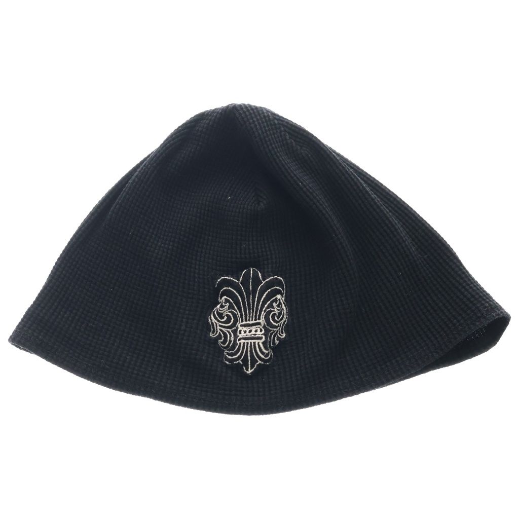 CHROME HEARTS (クロムハーツ) OLD THERMAL BEANIE オールド BSフレア刺繍 サーマル ビーニー ニット帽 ブラック