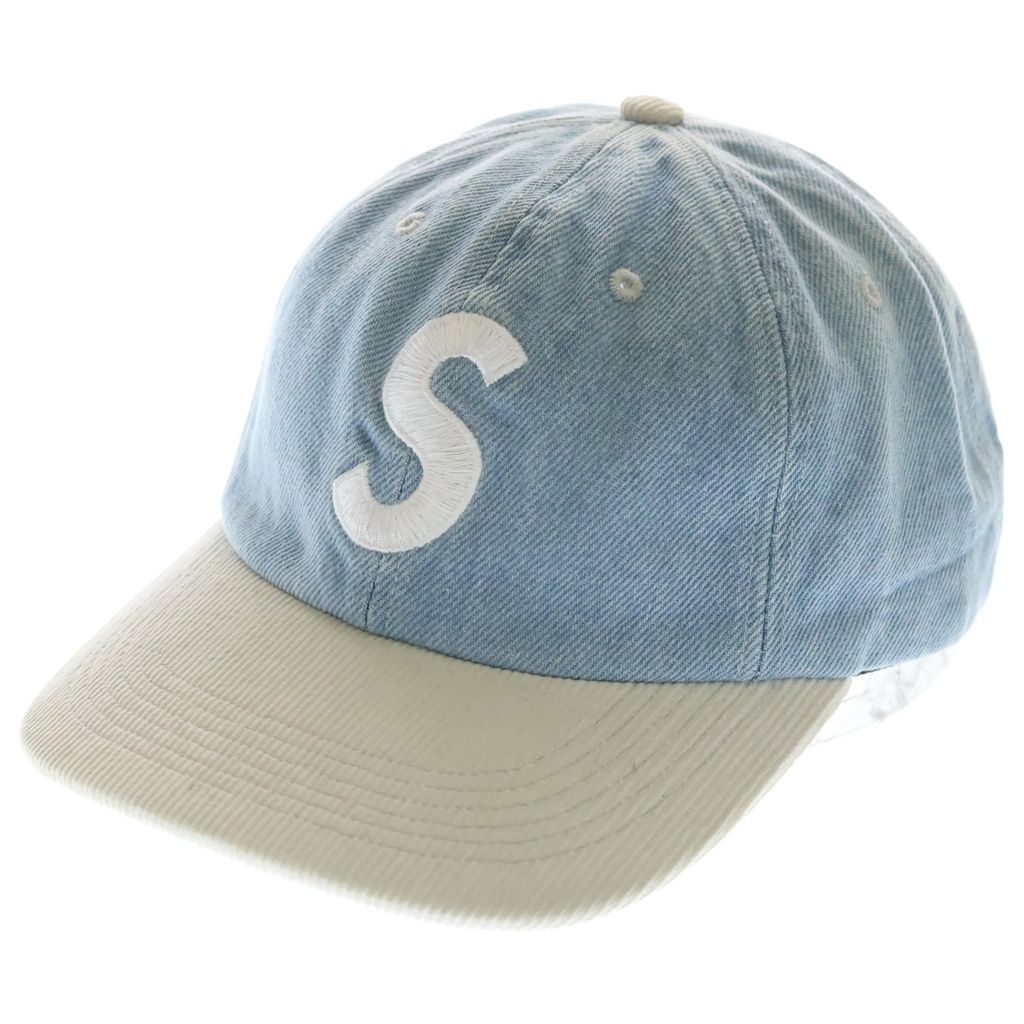 SUPREME (シュプリーム) 24SS 2-Tone S Logo 6-Panel 2トーン Sロゴ 6パネルキャップ 帽子 インディゴ