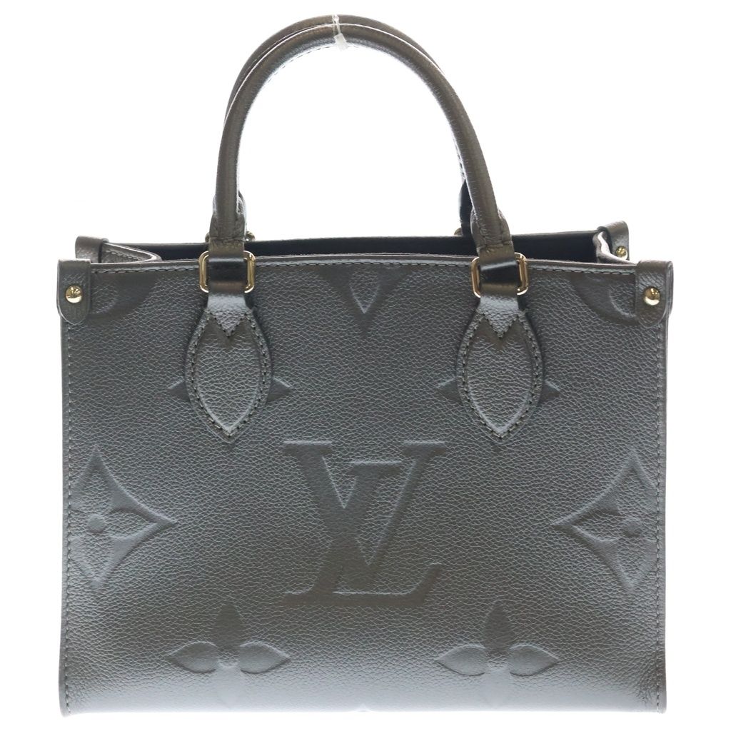 LOUIS VUITTON (ルイヴィトン) モノグラムアンプラント オンザゴーPM 2WAYバッグ ハンドバッグ ショルダーバッグ ガンメタルグレー レザー M12886 シルバー金具 196,350円