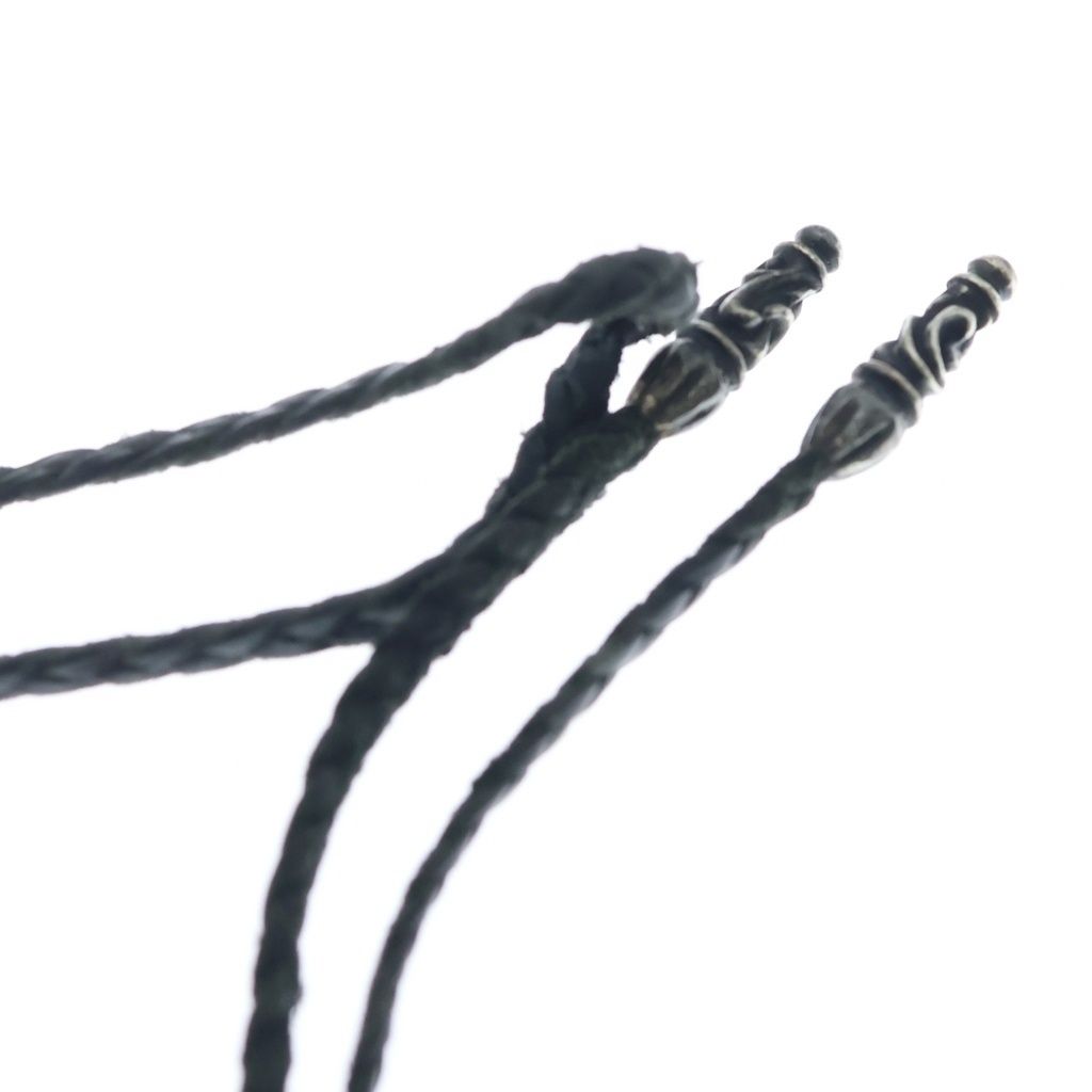 CHROME HEARTS (クロムハーツ) LEATHER BRAID スクロールレザー