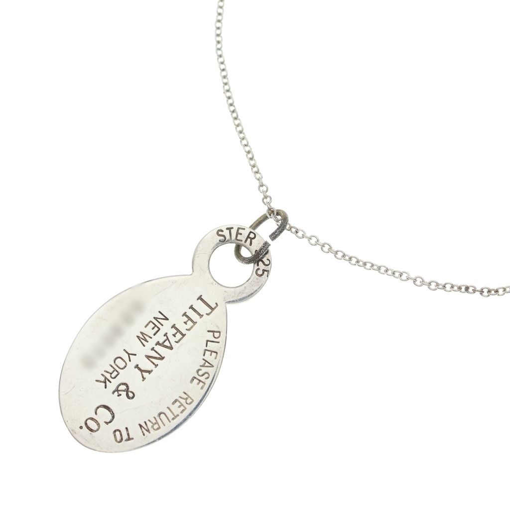 TIFFANY & Co. (ティファニー) リターントゥ オーバルタグ ネックレス シルバー