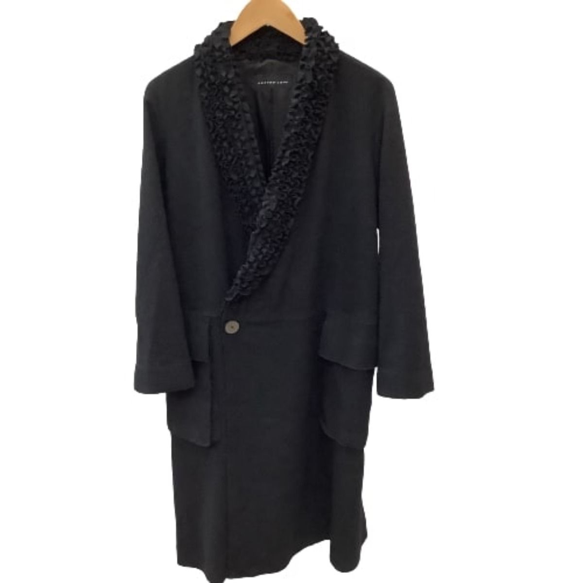 ♪♪JURGEN LEHL ヨーガンレール レディース コート フリル SIZE M ブラック