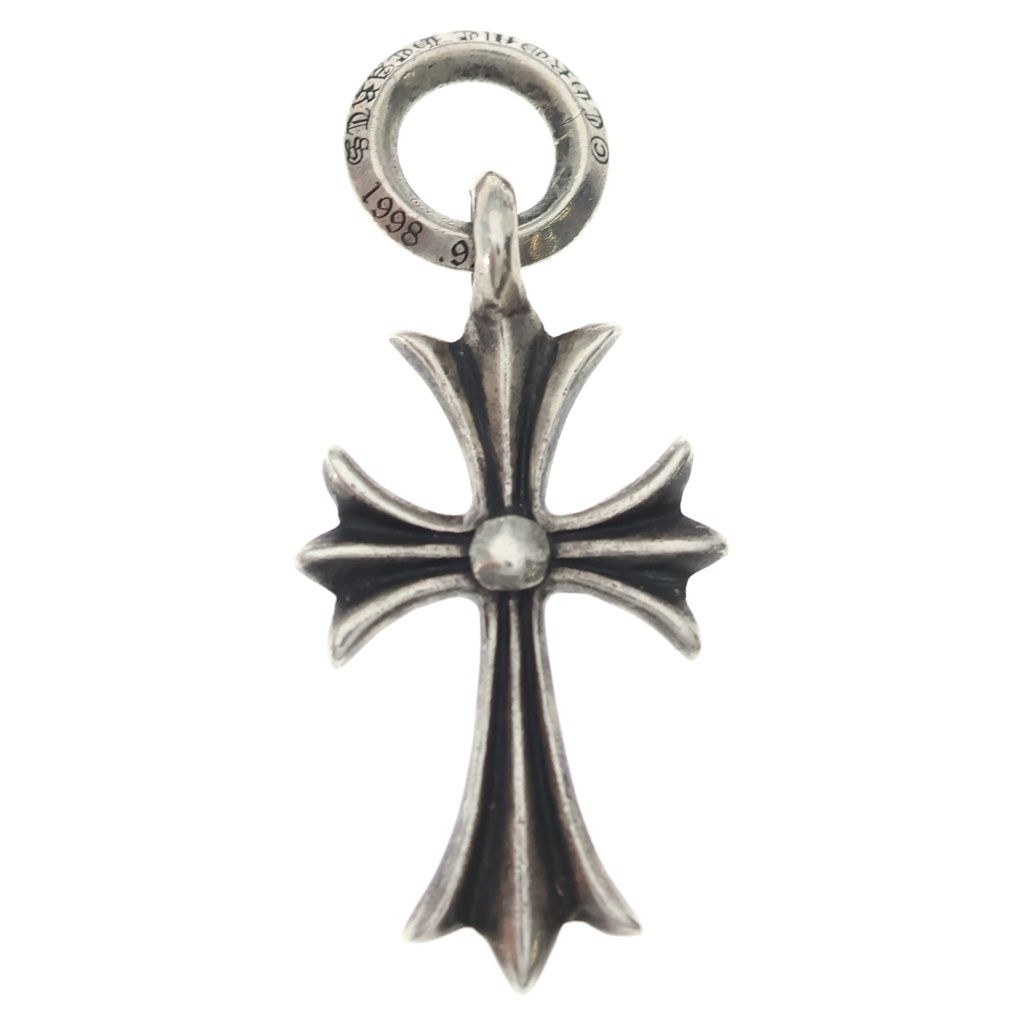 CHROME HEARTS (クロムハーツ) TINY CH CROSS タイニーCHクロス チャーム ネックレストップ シルバー BCA382