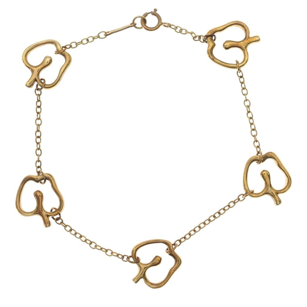TIFFANY & Co. (ティファニー) アップルモチーフ Au750 K18YG ブレスレット イエローゴールド