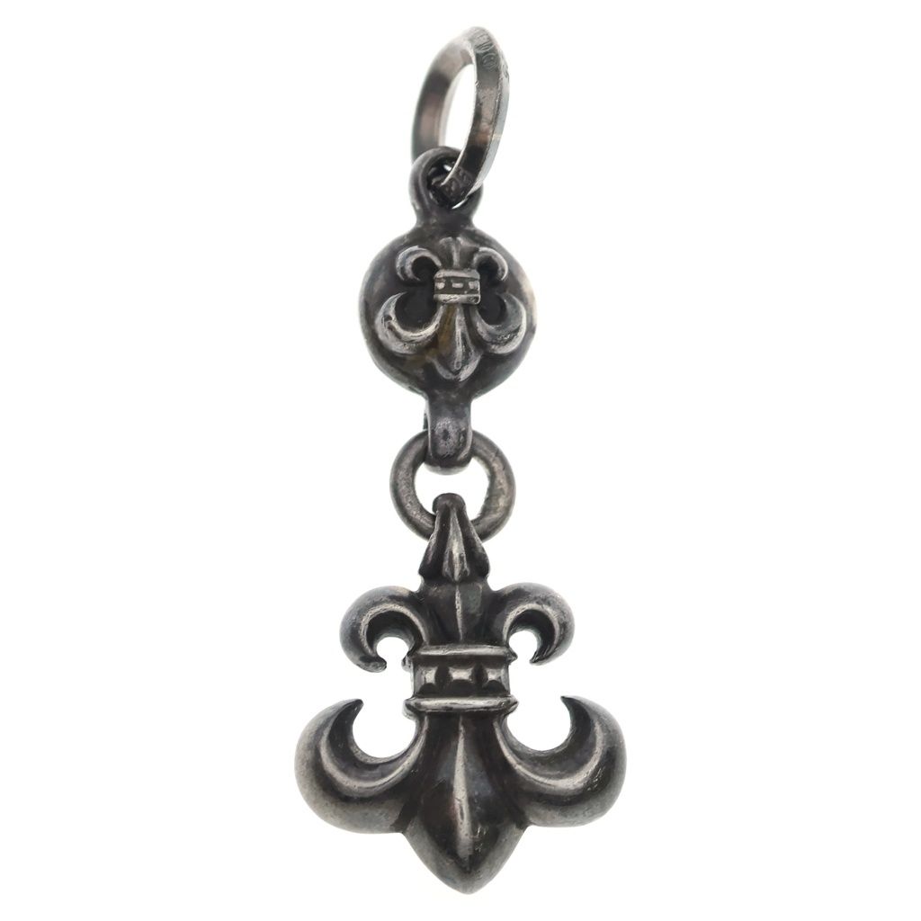 CHROME HEARTS (クロムハーツ) 1BALL BS FLEUR 1ボールBSフレアチャーム ペンダントトップ シルバー BCA198