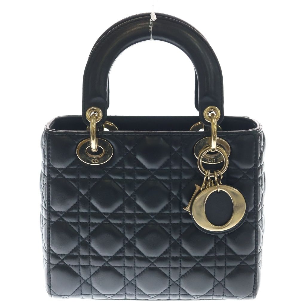 Christian Dior (クリスチャンディオール) ABC マイレディディオール スモール 黒 ラム ID-0211