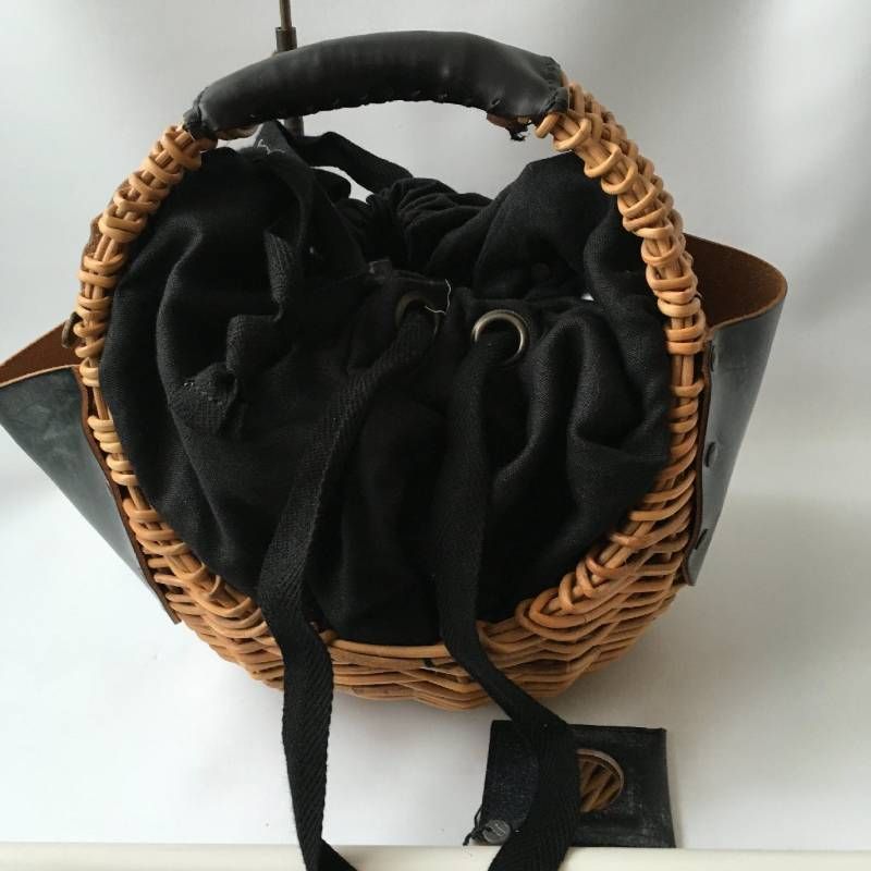 美品 ebagos (エバゴス) 完売 ブライドルレザー 紅藤 カゴ バッグ