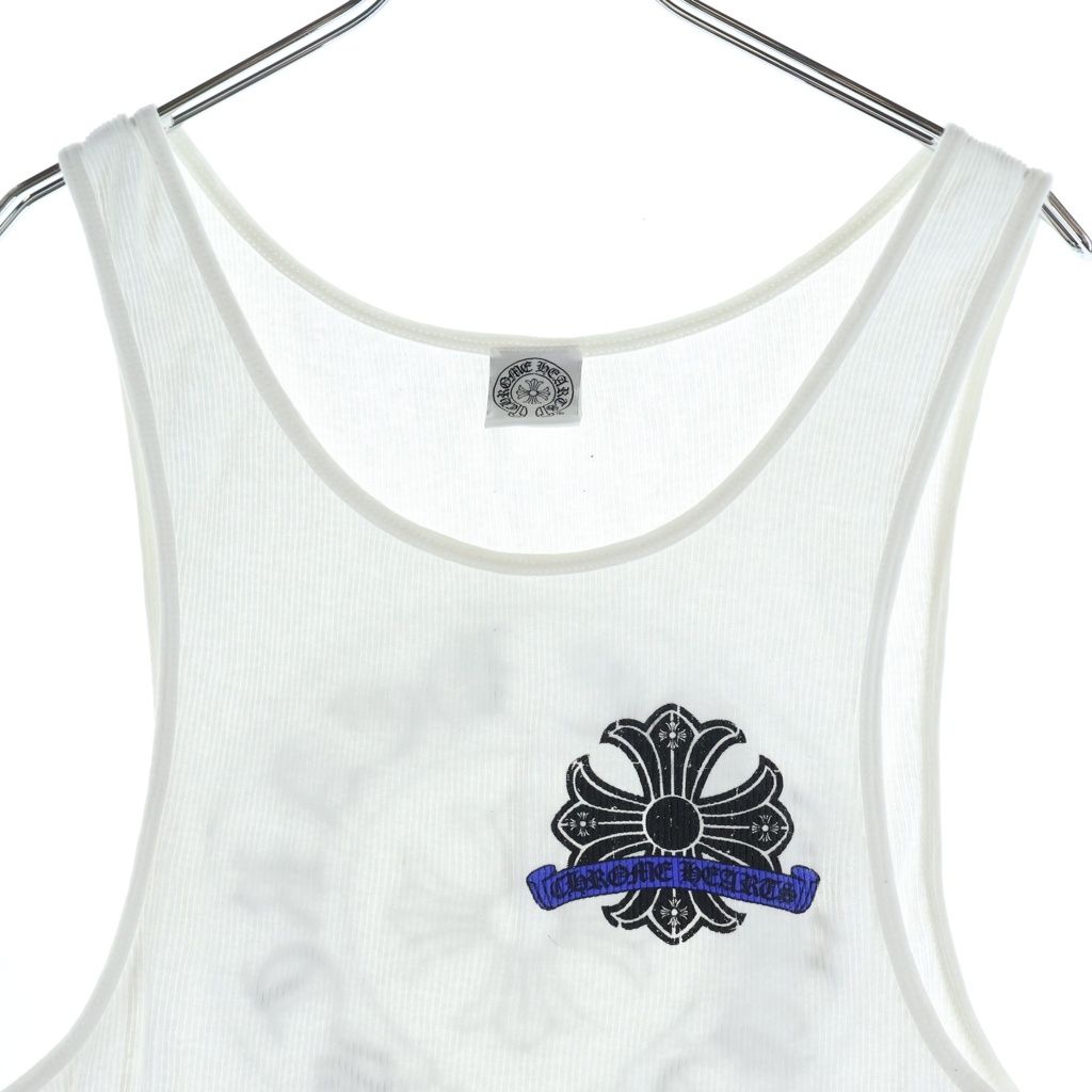 クロムハーツ/初期ホワイトタンクトップCHロゴ/貴重オールドクロムハーツ CHROME HEARTS (クロムハーツ) OLD CH PLUS TANK CHプラス ロゴ タンク