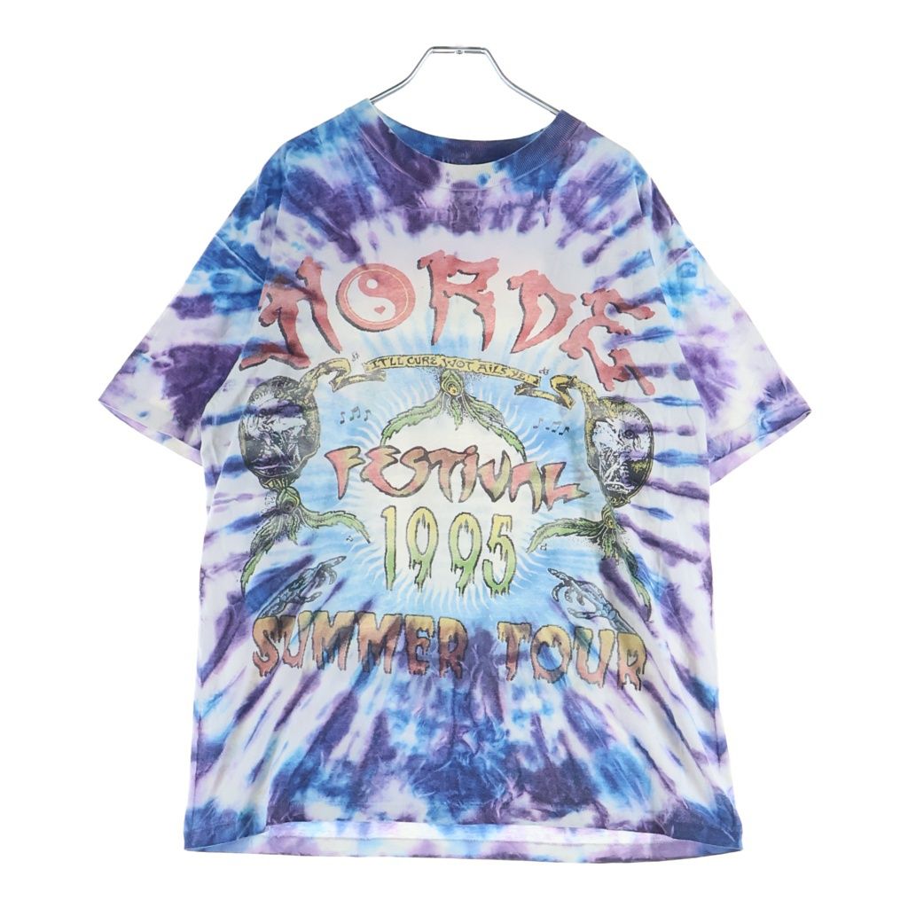 VINTAGE (ヴィンテージ) 90S VINTAGE 1995 HORDE FESTIVAL TOUR TEE ヴィンテージ クルーネック半袖Tシャツ カットソー タイダイ柄 マルチカラー
