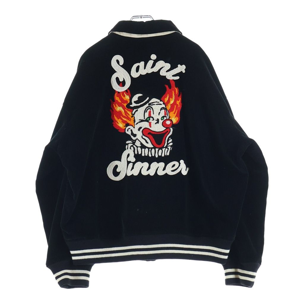 SAINT MICHAEL (セントマイケル) 21AW CORDUROY JACKET 両面チェーンステッチ コーデュロイ ジャケット ブルゾン ブラック SM-A21-0000-041