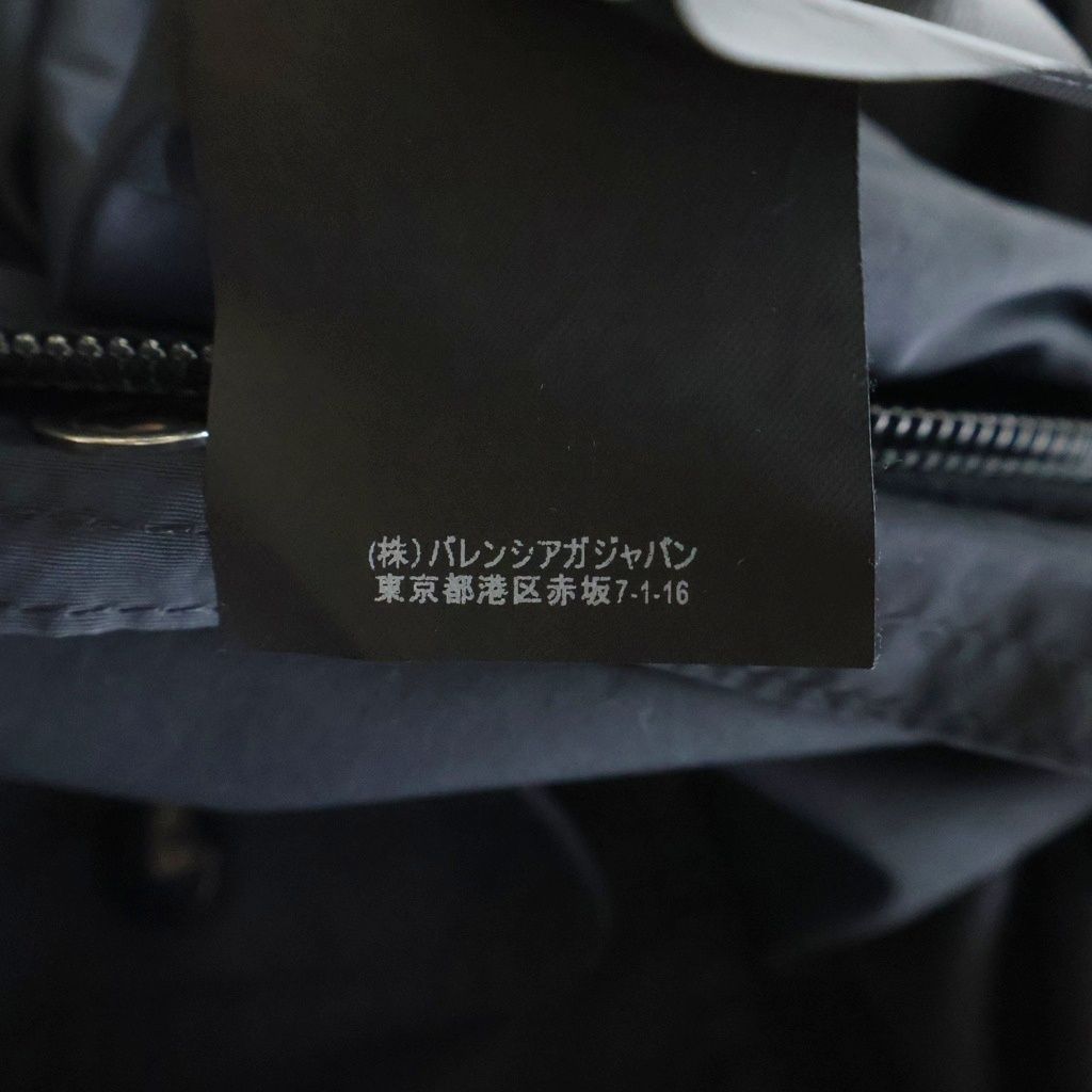 BALENCIAGA (バレンシアガ) プリントロゴ オーバーサイズモッズコート