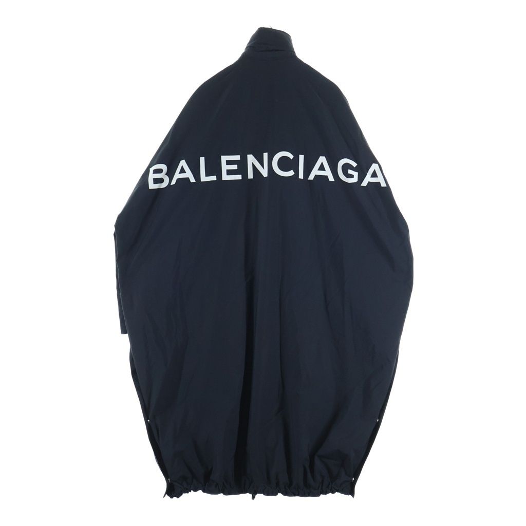 BALENCIAGA (バレンシアガ) プリントロゴ オーバーサイズモッズコート