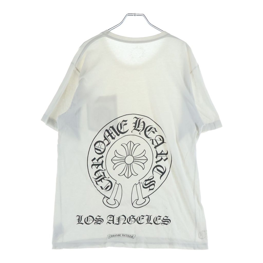 CHROME HEARTS (クロムハーツ) CH S/S LTD ロサンゼルス限定 バックホースシュープリント 半袖Tシャツカットソー