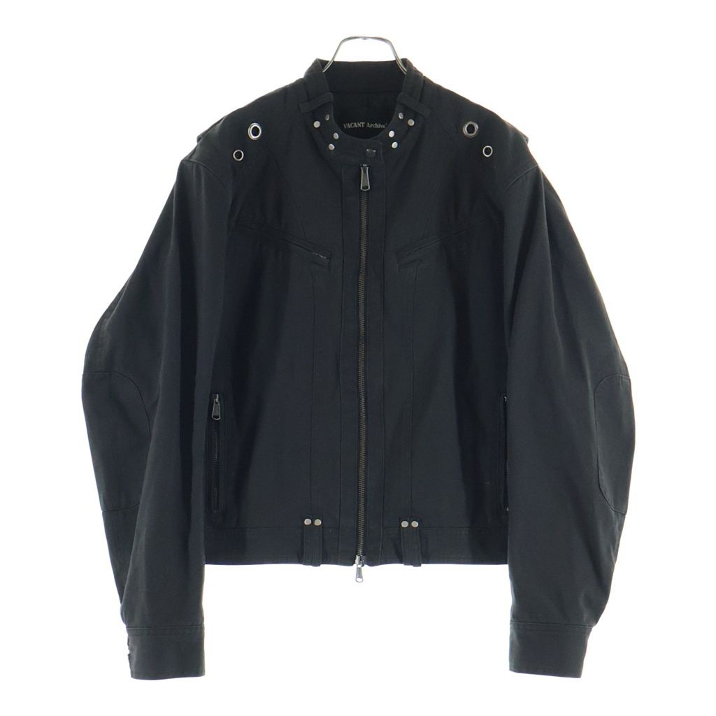 VACANT Archive (ベイカントアーカイブ) VACANT Archive ベイカントアーカイブ 25AW LEWIS RIDER EYELET JACKET ルイス ライダー アイレット ジャケット ブラック