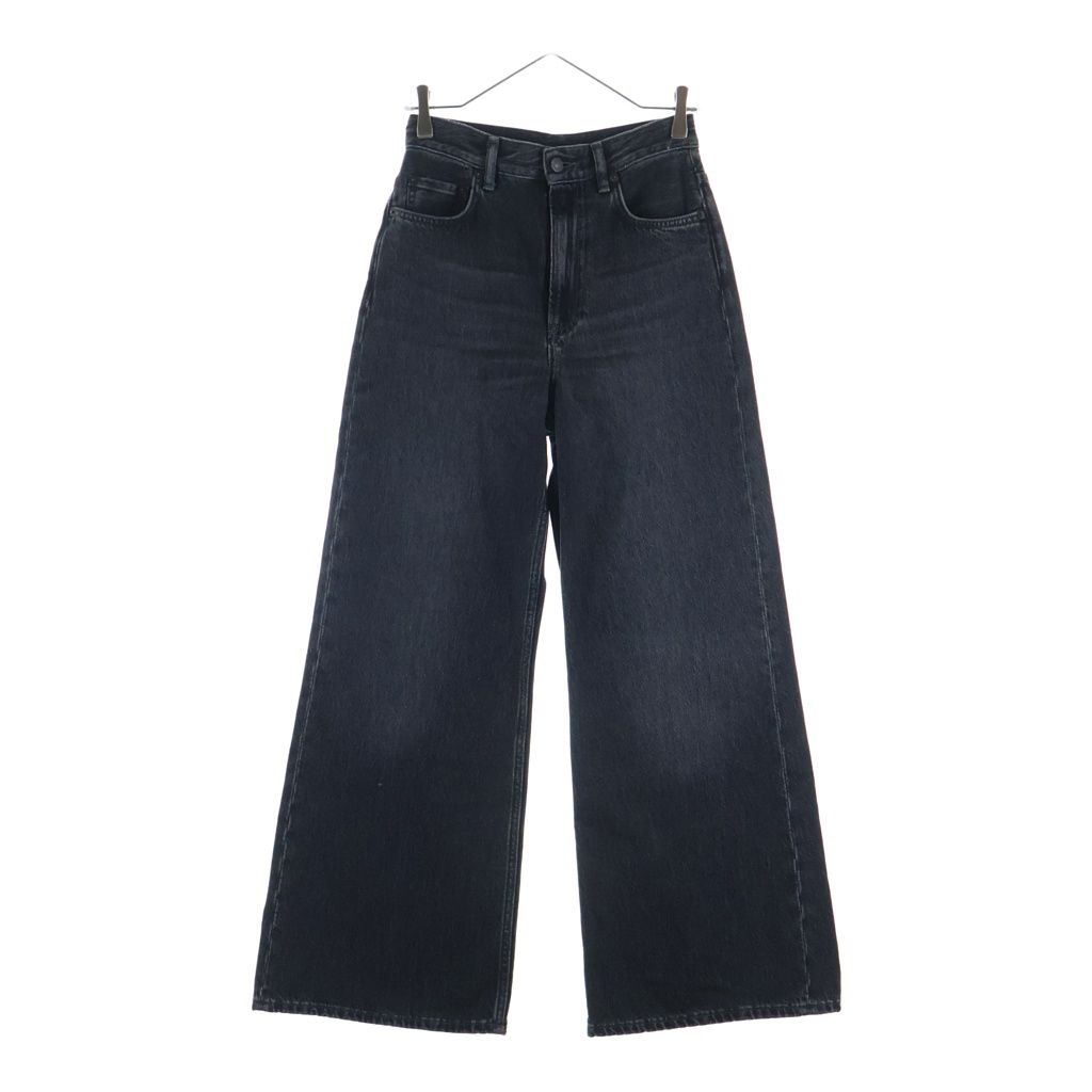 Acne Studios (アクネ ストゥディオズ) 2022 リラックスフィットジーンズ ワイドデニムパンツ ブラック A00392