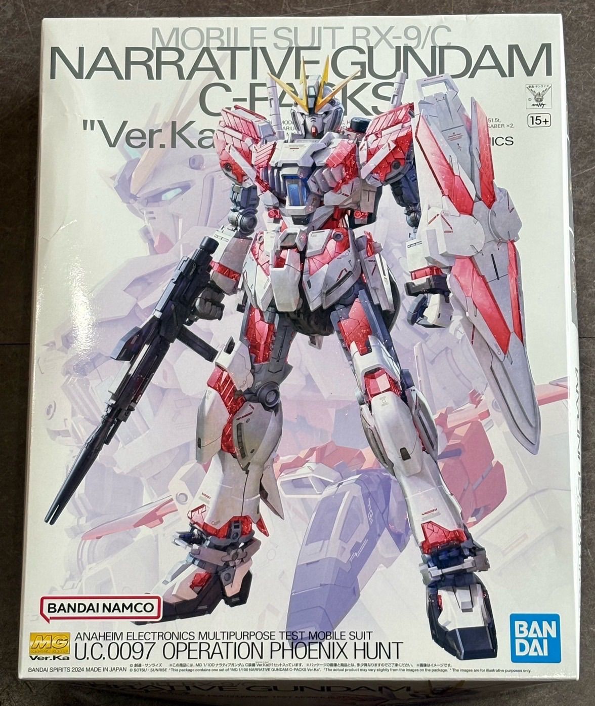 MG 1/100 ナラティブガンダム C装備　 Ver.Ka 機動戦士ガンダム バンダイ 未使用