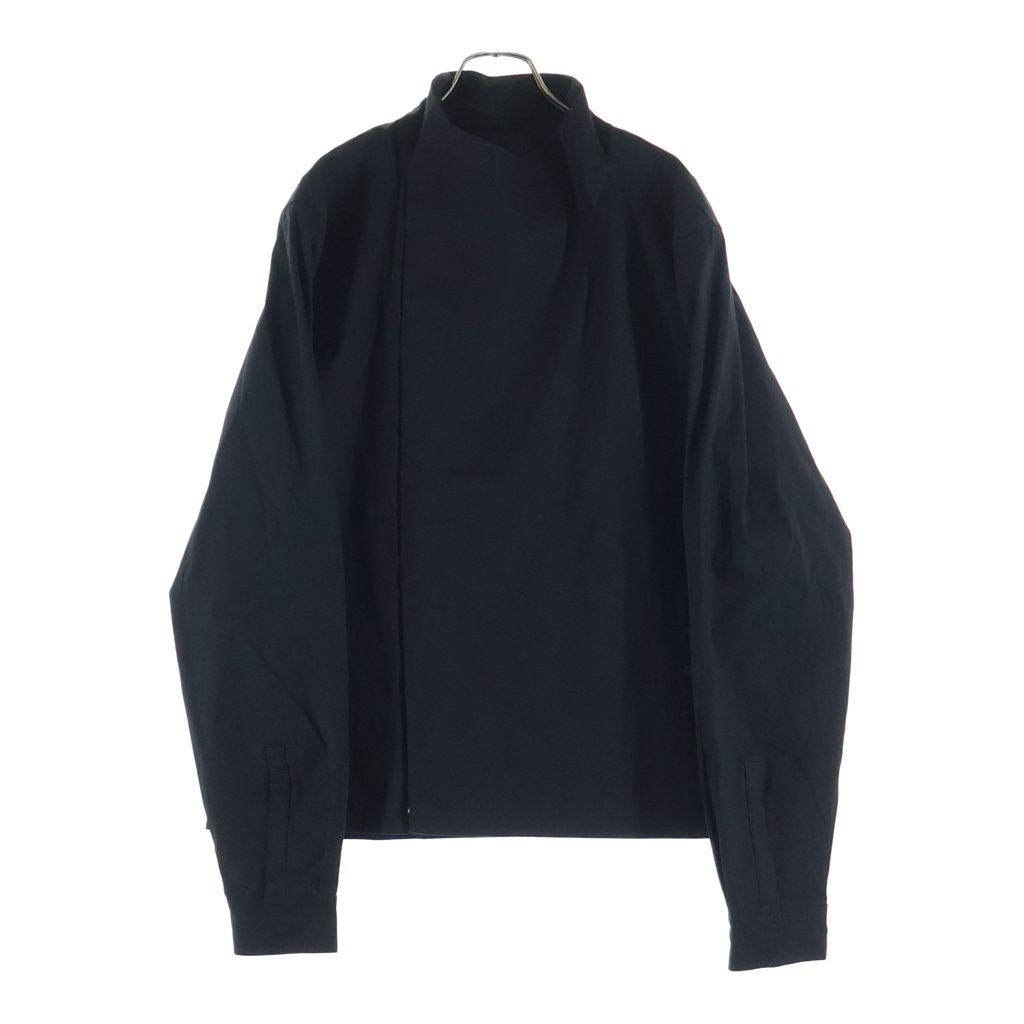 Rick Owens (リックオウエンス) LPM JK コットンスタンドカラーハイネックジャケット RU01F2740-TE ブラック