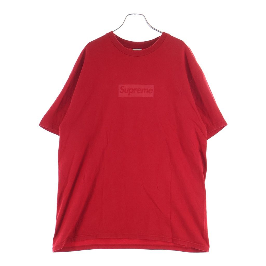 SUPREME (シュプリーム) 23SS Tonal Box Logo Tee トーナル ボックスロゴプリントTシャツ 半袖クルーネックカットソー レッド