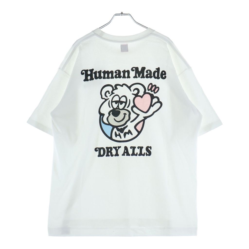 HUMAN MADE (ヒューマンメイド) 23SS×Girls Don't Cry VERDY DRY ALLS Graphic Tee ガールズドントクライ バーディー 半袖カットソー ホワイト