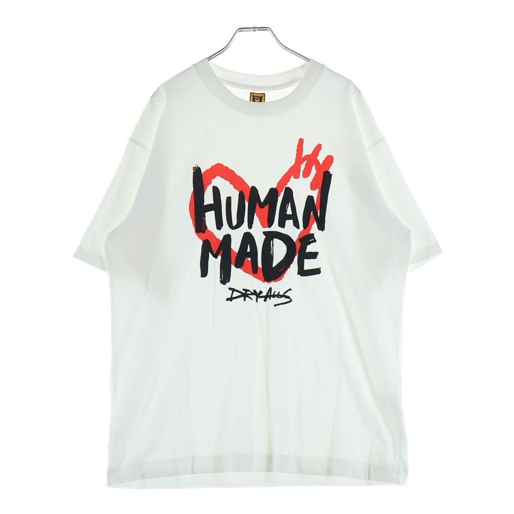 HUMAN MADE (ヒューマンメイド) Big Drawn Heart Tee ビッグ ハート 半袖カットソー ホワイト