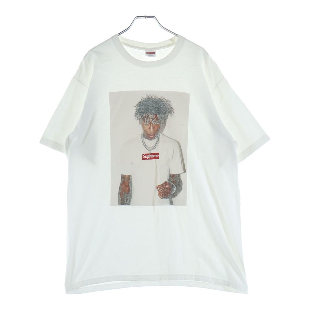 SUPREME (シュプリーム) 23AW NBA Young Boy Tee ヤングボーイ フォトプリント クルーネック 半袖Tシャツ カットソー ホワイト