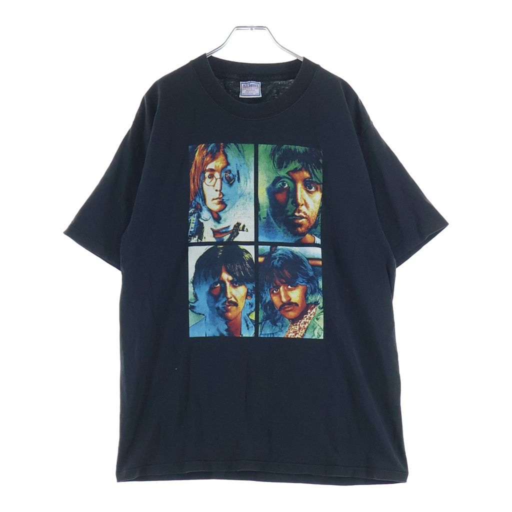 VINTAGE (ヴィンテージ) 00S VINTAGE THE BEATLES MEMBER 4FACE FITS ヴィンテージ ビートルズ メンバープリント クルーネック半袖Tシャツ カットソー ブラック