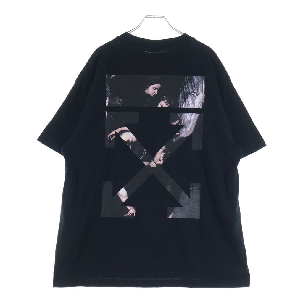 OFF-WHITE (オフホワイト) 20SS Caravaggio T-Shirt カラヴァッジョ 半袖Tシャツ ブラック OMAA038S20185004 OMAA038S20185004