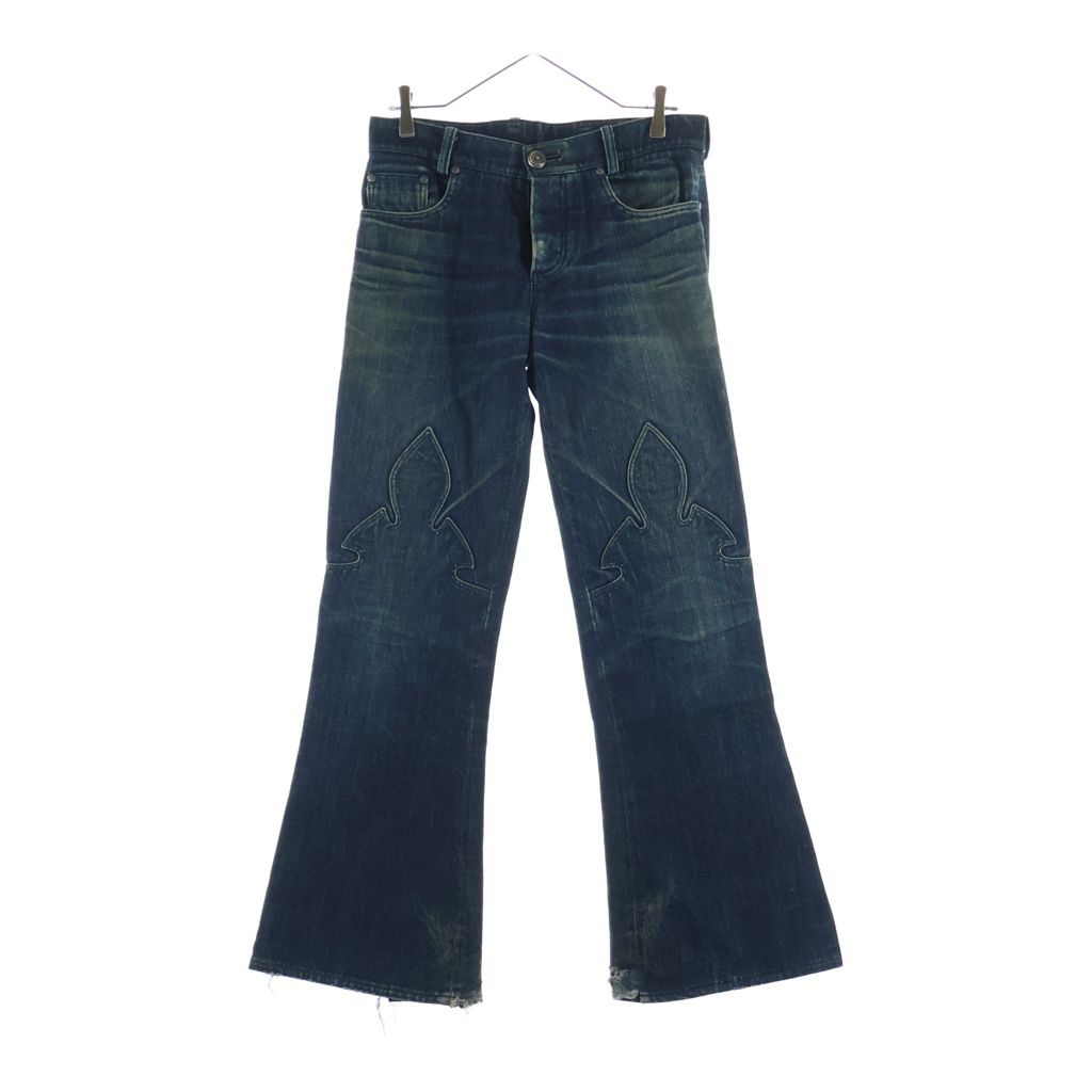 CHROME HEARTS (クロムハーツ) OLD FLEURKNEE DNM PANTS オールド フレアニー デニムパンツ