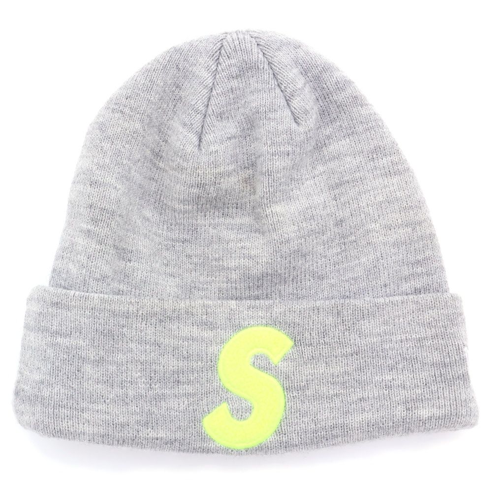SUPREME (シュプリーム) 19AW ×New Era S Logo Beanie ビーニー グレー