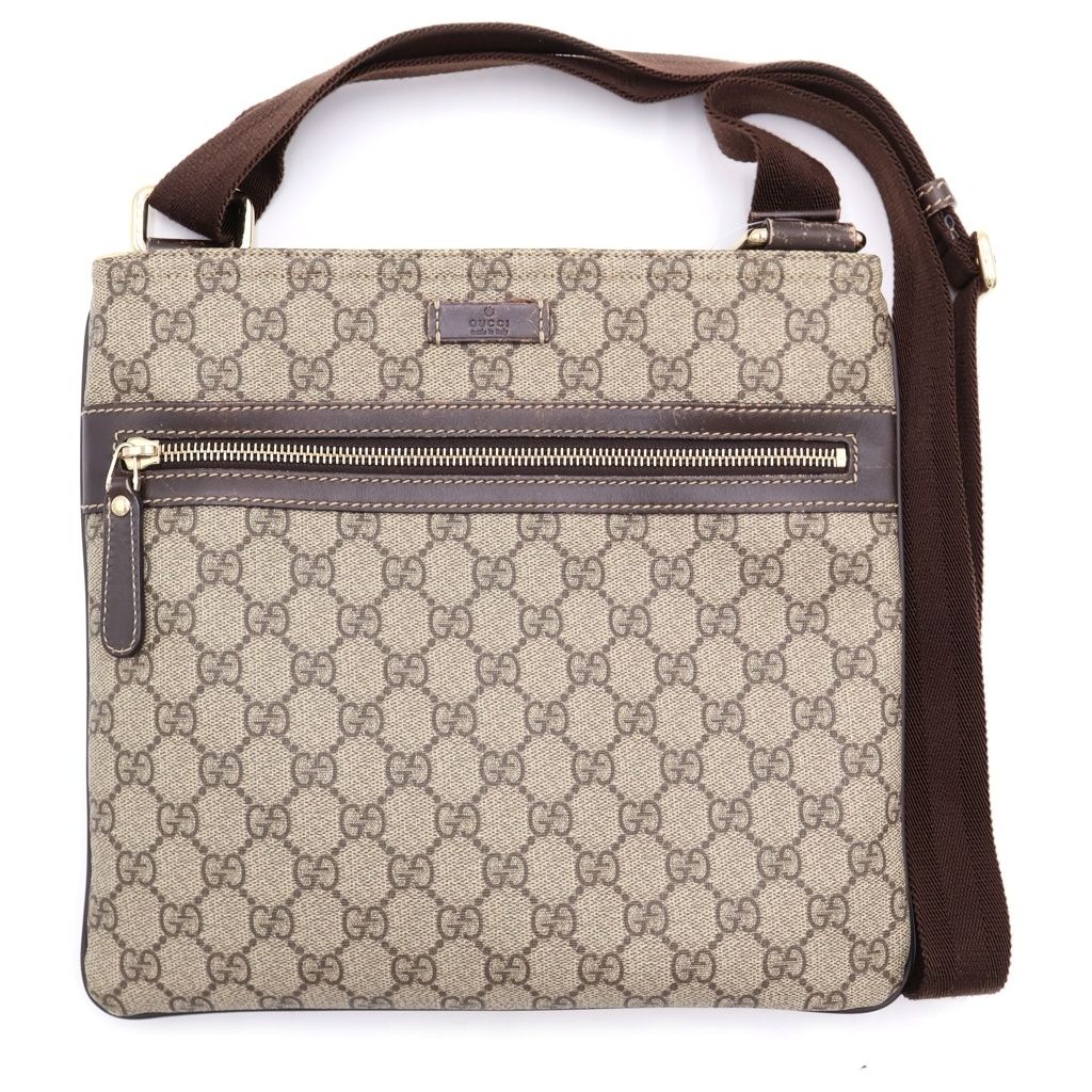 GUCCIグッチ GG柄 PVC×レザー ショルダーバッグ 美品 GUCCI グッチ GG柄 PVC*レザー 295257 ショルダーバッグ