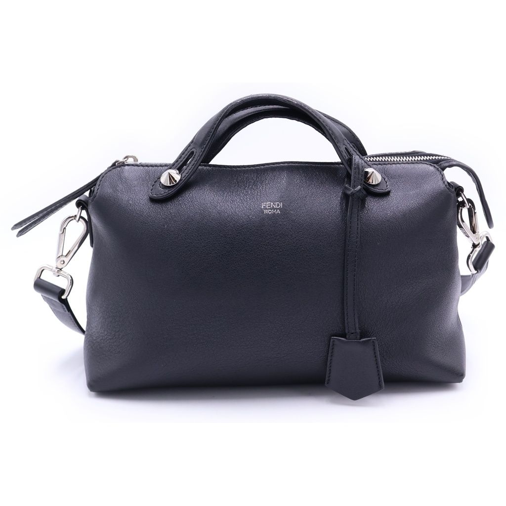 FENDI (フェンディ) バイザウェイ ミディアム 2WAYショルダーバッグ ブラック レザー シルバー金具