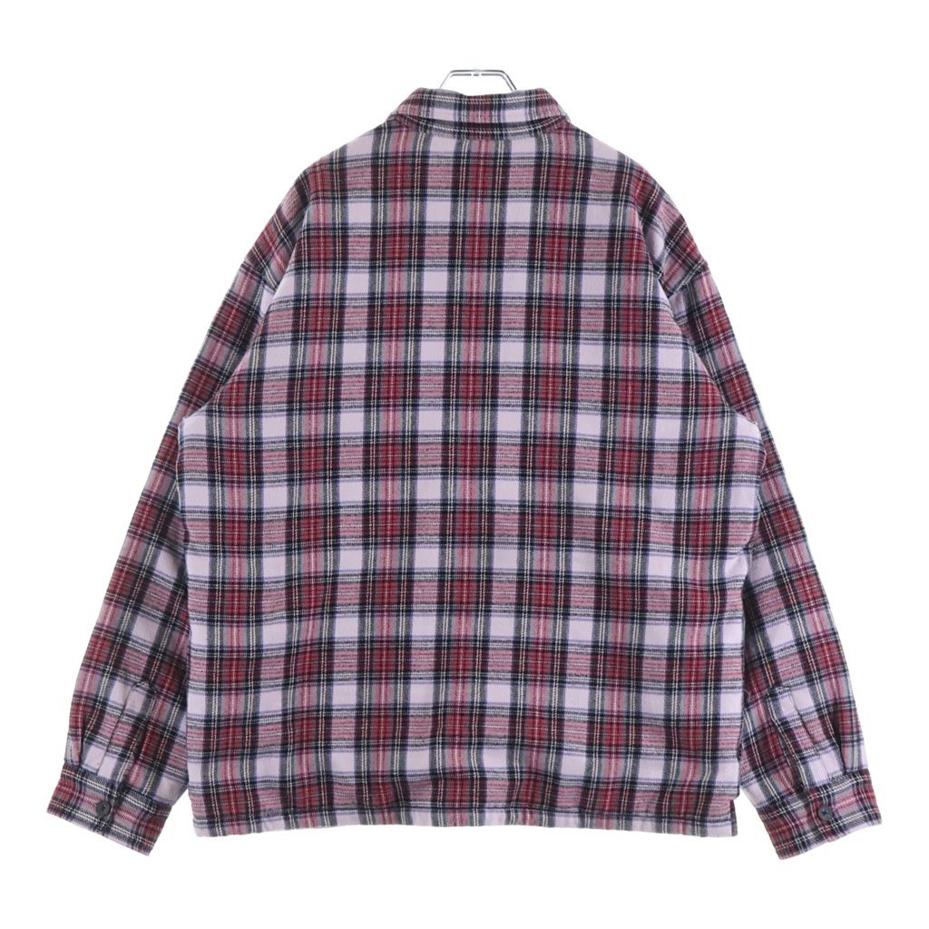 SUPREME (シュプリーム) 25AW Thermal Lined Zip Up Flannel Shirt サーマル ジップアップフランネルシャツ 長袖シャツ ピンク SUPREME (シュプリーム) 25AW Thermal Lined Zip Up Flannel Shirt サーマル ジップアップフランネルシャツ 長袖シャツ ピンク