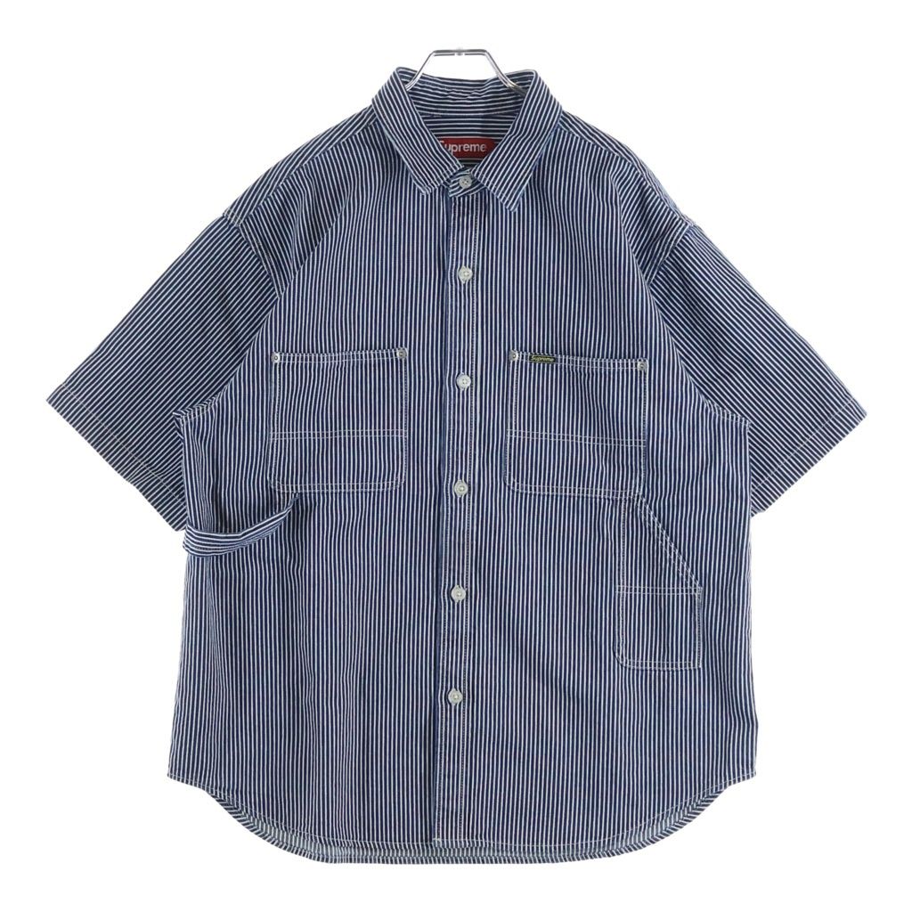 Supreme ストライプ デニム半袖シャツ M シュプリーム SUPREME (シュプリーム) 25SS Loose Fit S/S Denim Painter Shirt