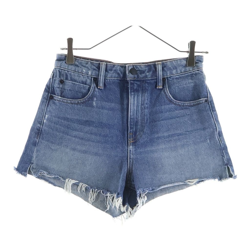 ALEXANDER WANG (アレキサンダーワン) BITE バイト カットオフ ハーフデニムパンツ インディゴ レディース
