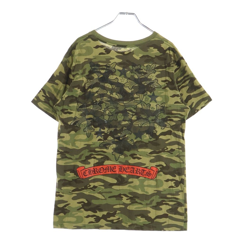 CHROME HEARTS (クロムハーツ) OLD スタープリント 半袖Tシャツ カットソー カモフラージュ/カーキ/グリーン