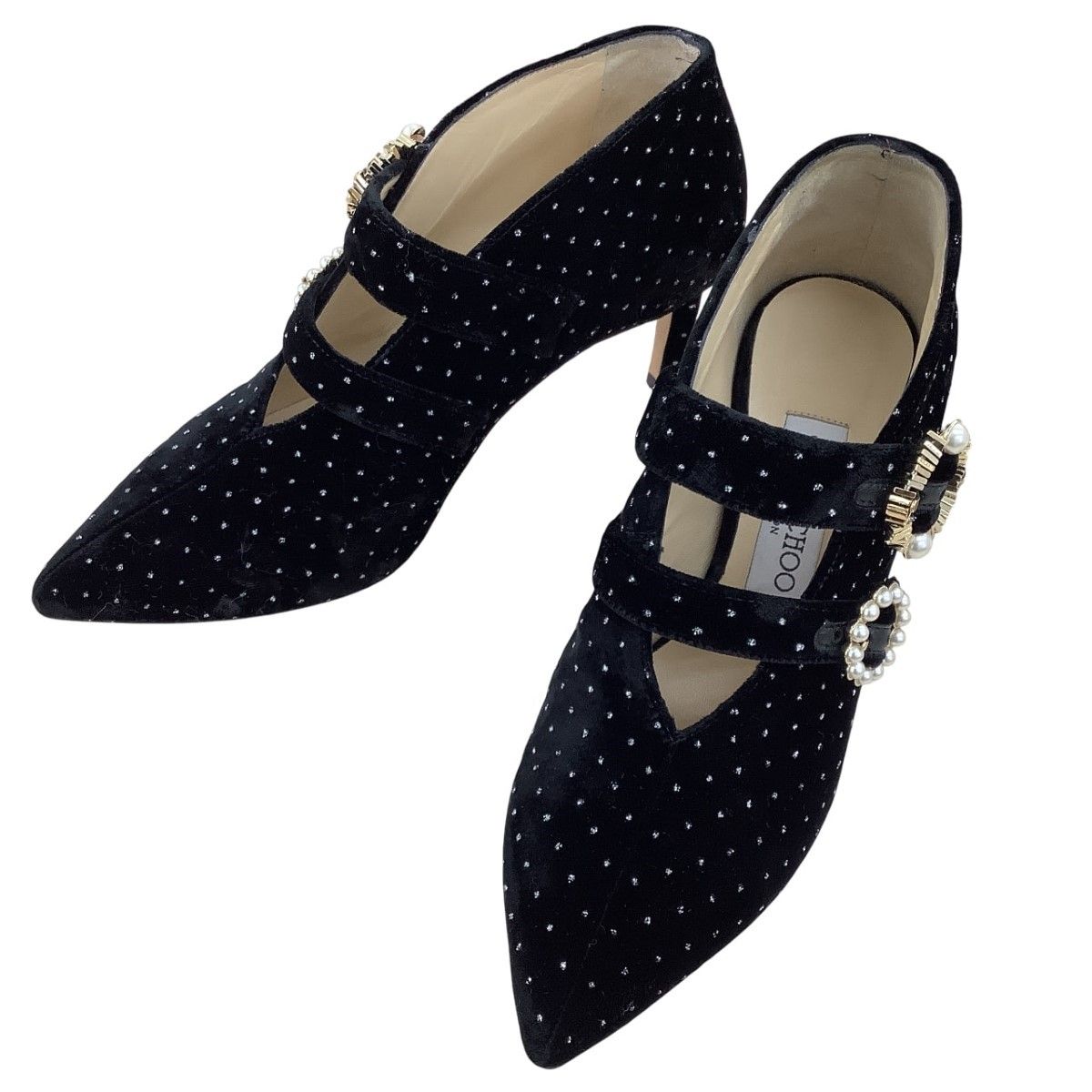 ♪♪JIMMY CHOO ジミーチュウ レディース ブーティー ショートブーツ SIZE 36 ブラック