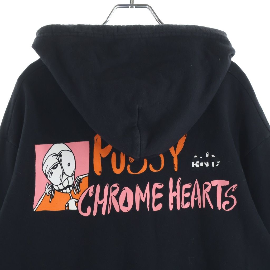 クロムハーツ マッティボーイ プッシー パーカー ブラック CHROME HEARTS (クロムハーツ) ×MATTYBOY PUSSY SWTSHRT ×マッティ